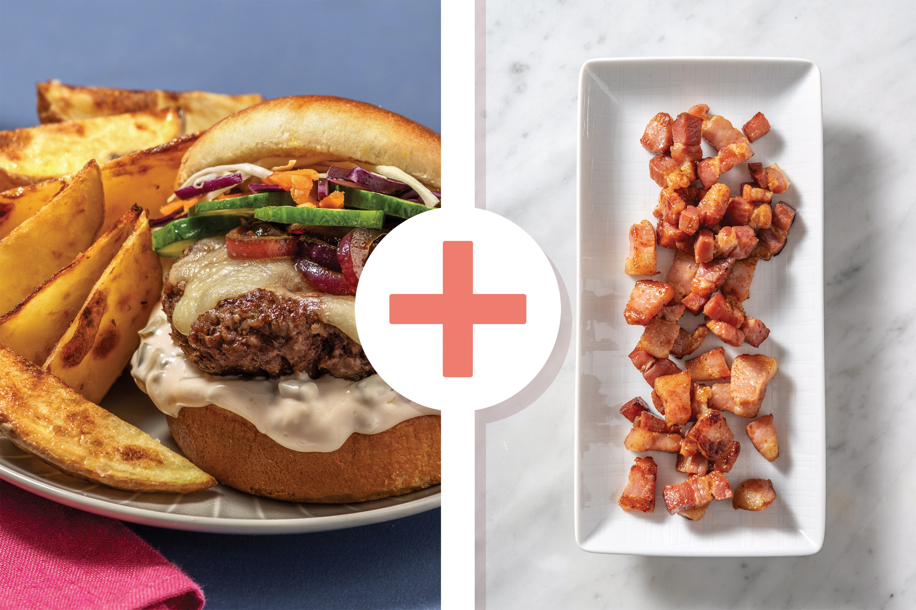 Ultimate Beef & Caramelised Bacon-Onion Burger