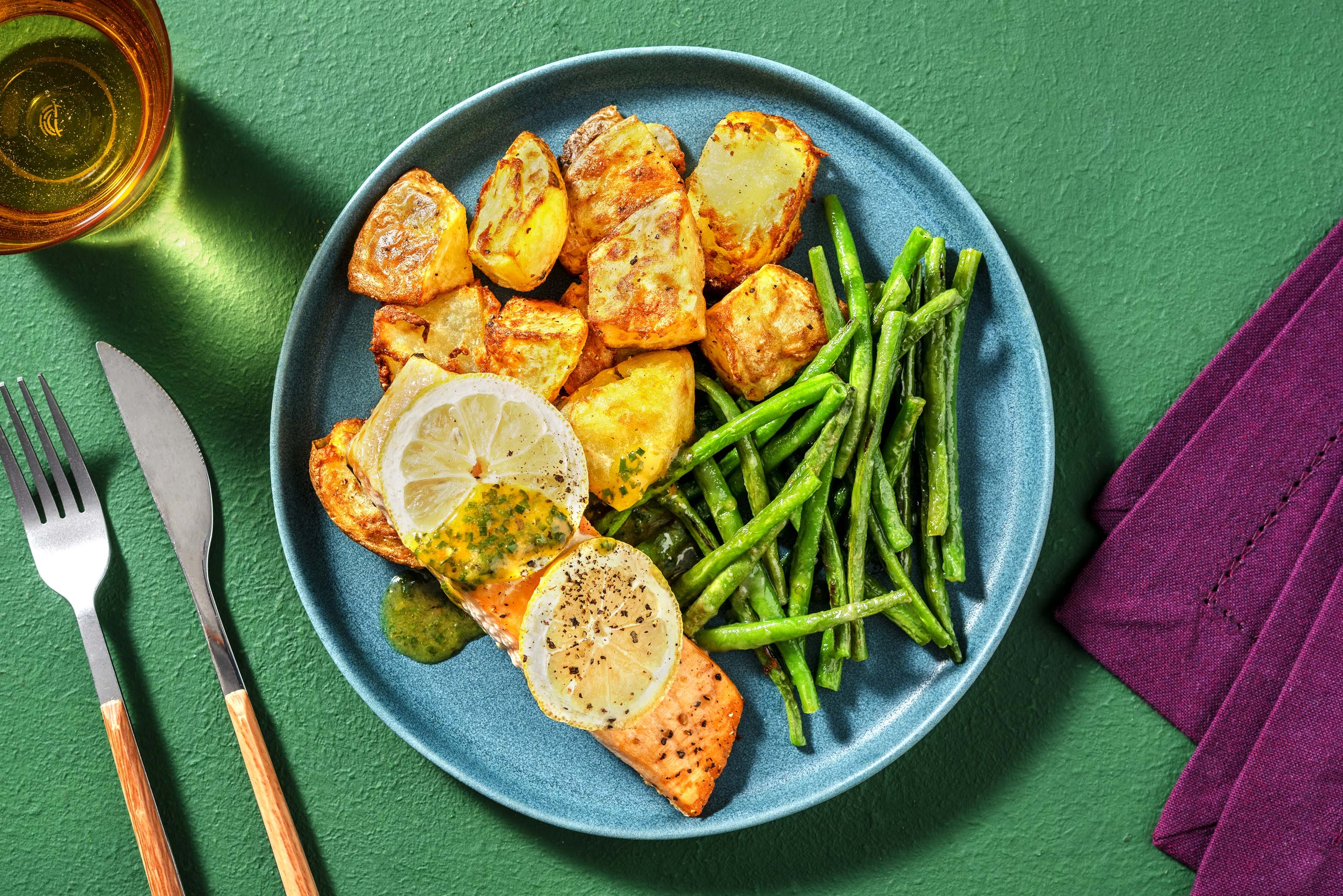 Ultimate Roasted Salmon and Chive Butter Sauce