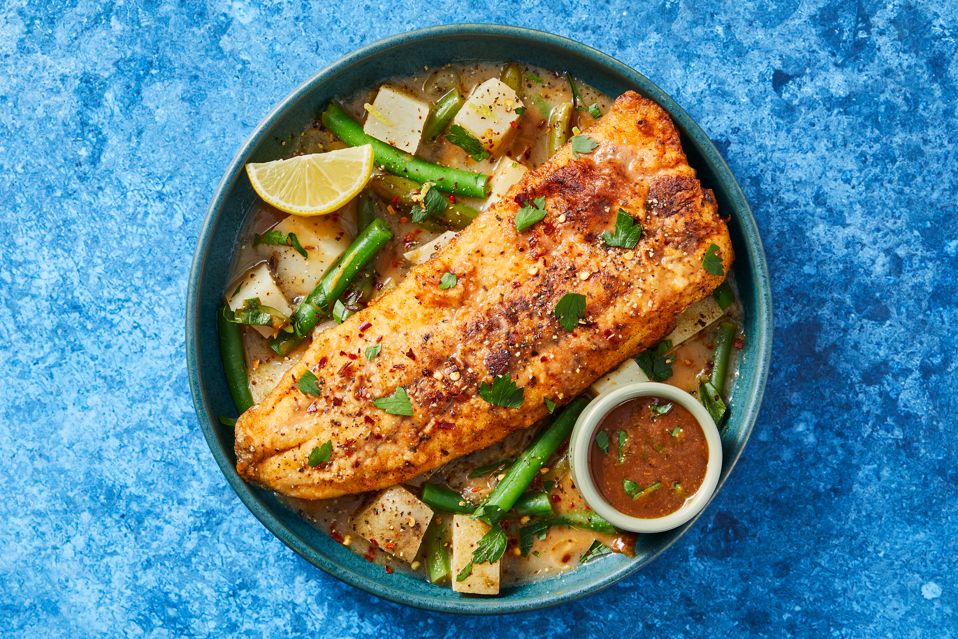 Cajun-Spiced Rainbow Trout Meunière