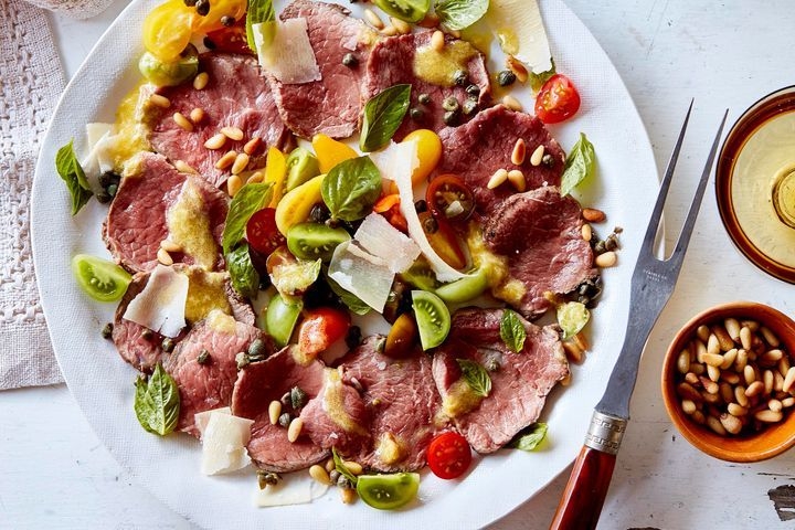 Carpaccio Inspired Steak Salad 