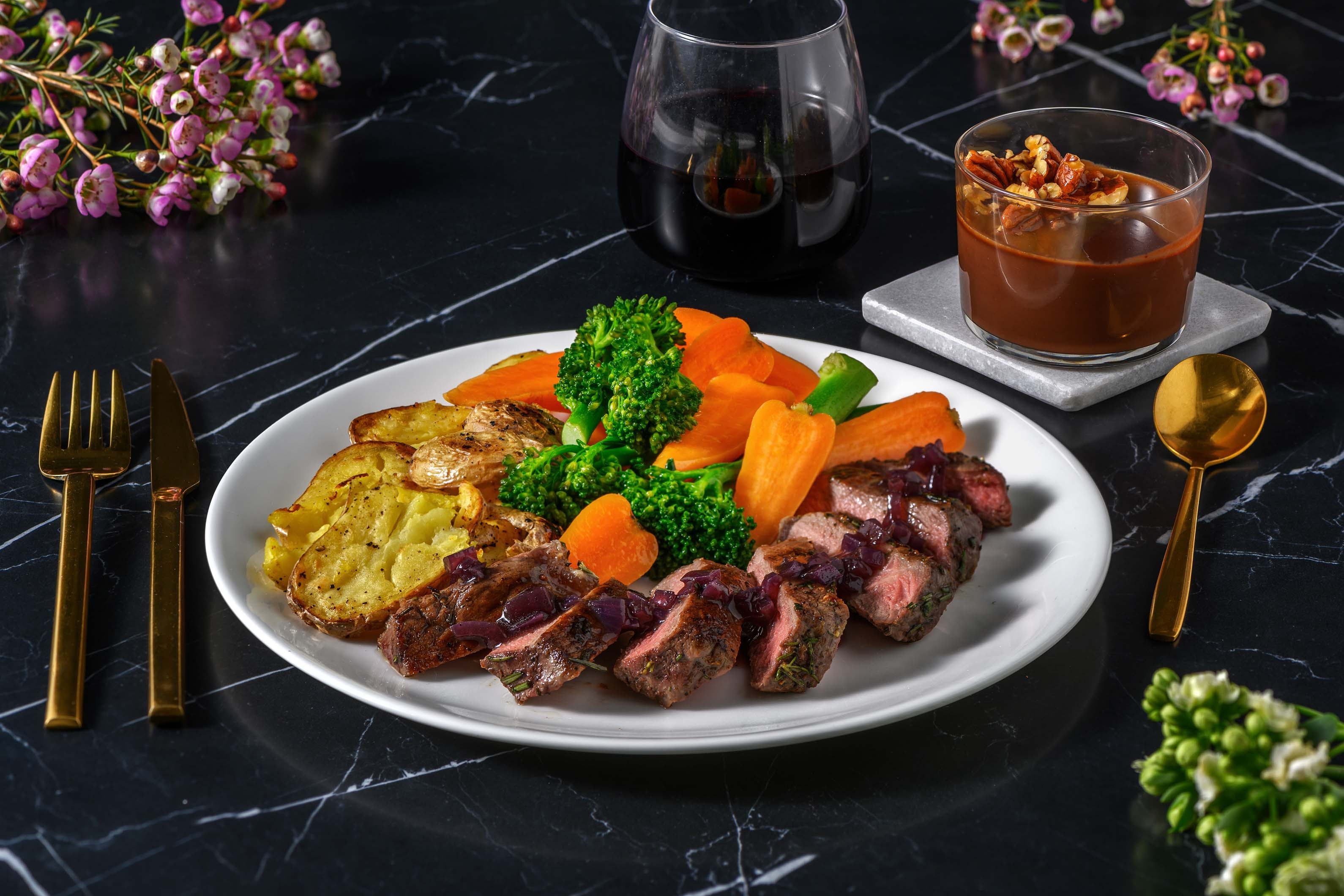 Valentine's Day Rosemary & Garlic Lamb Steaks