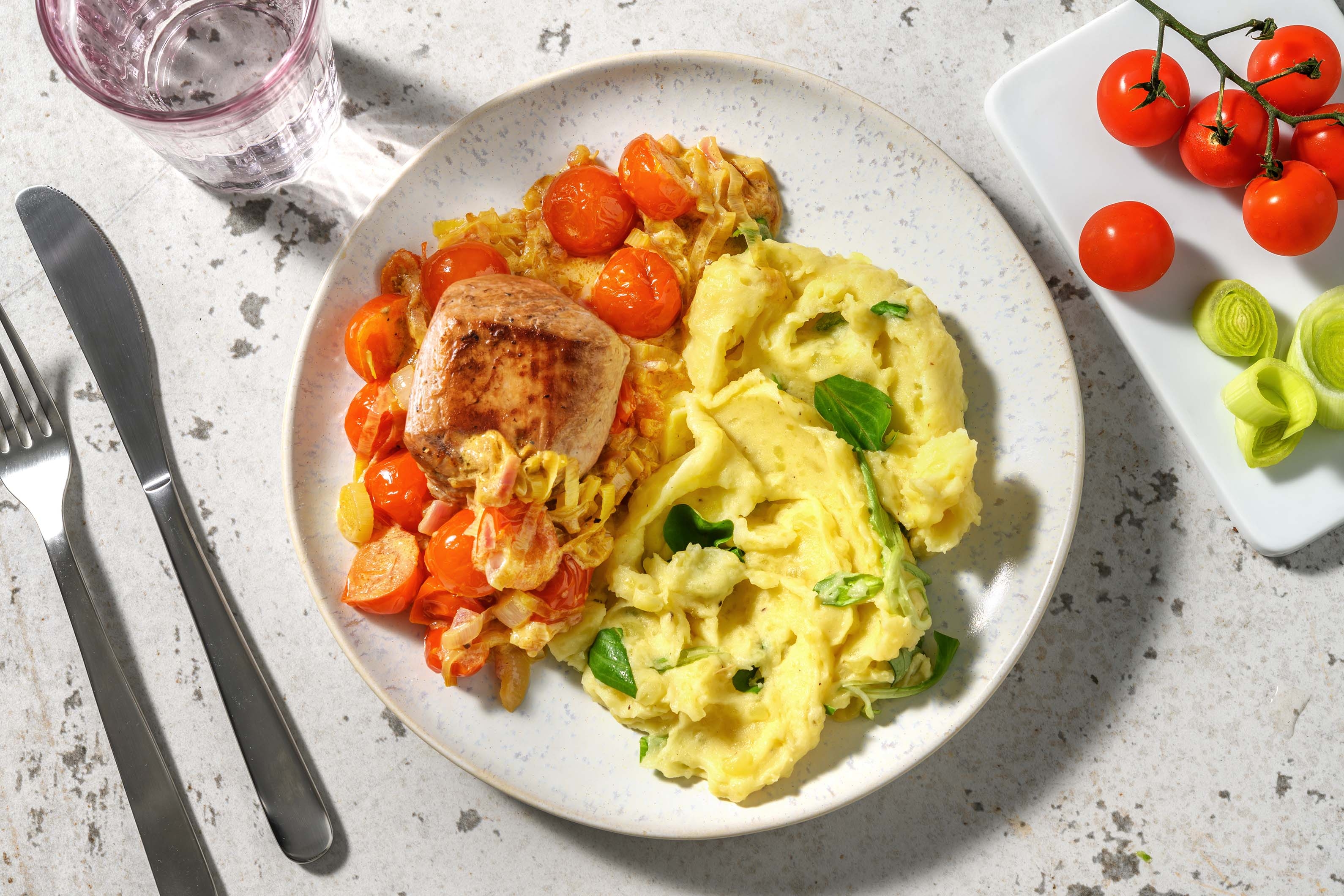 Varkenshaas met veldslastamppot