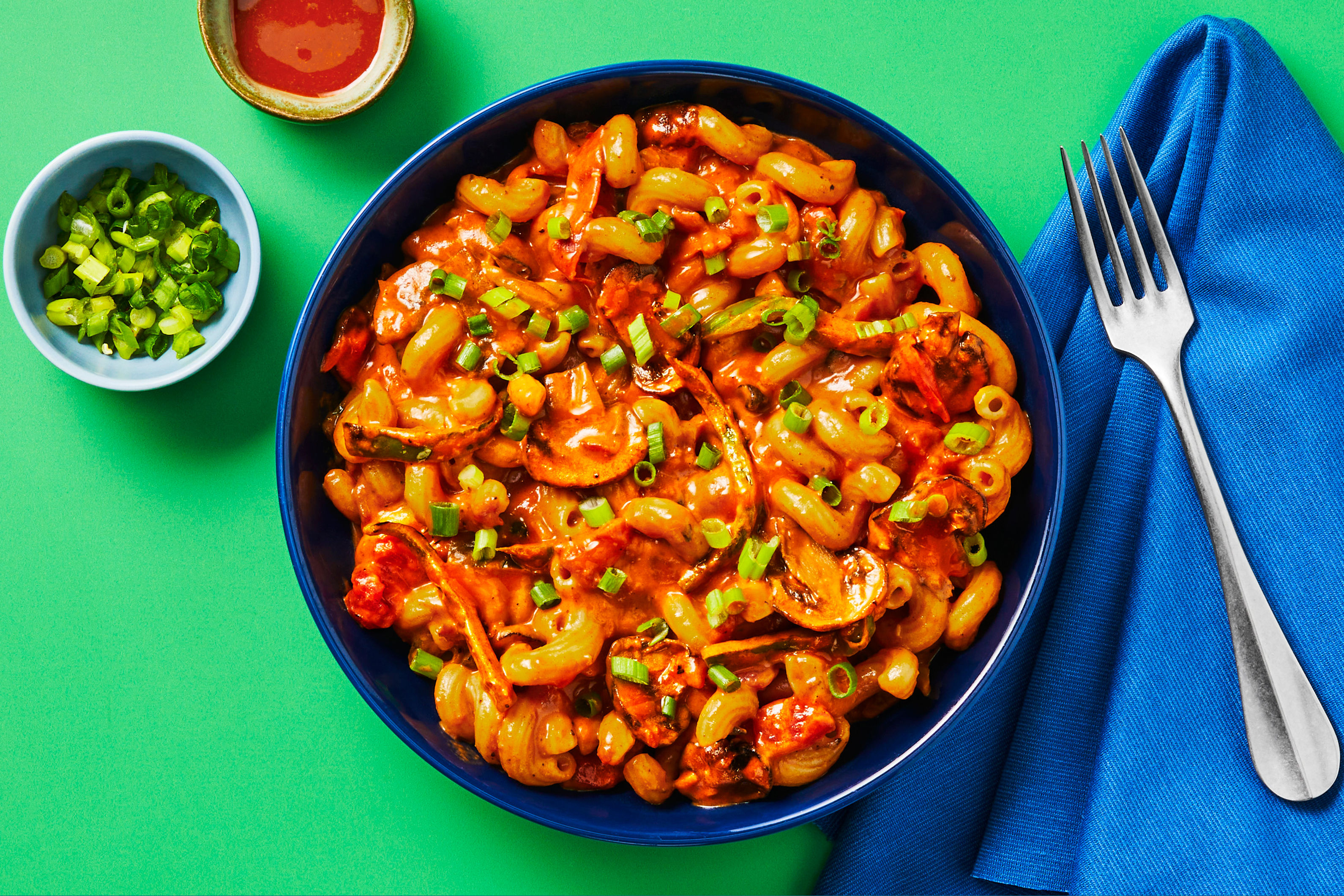 Cajun-Spiced Shrimp & Mushroom Cavatappi