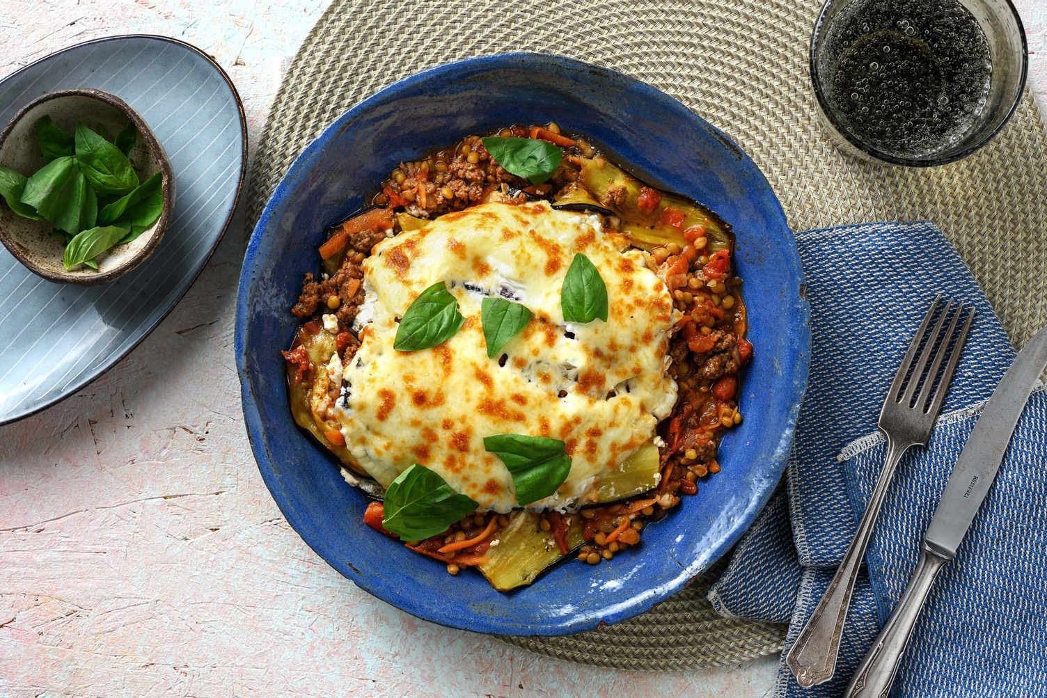Vegan gehakt moussaka