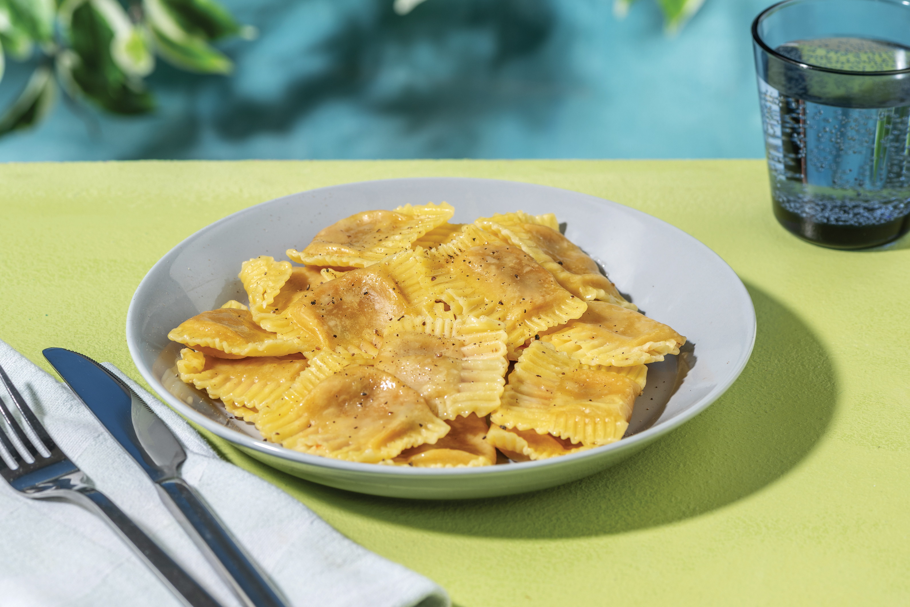 Plant-Based Mushroom Ravioli