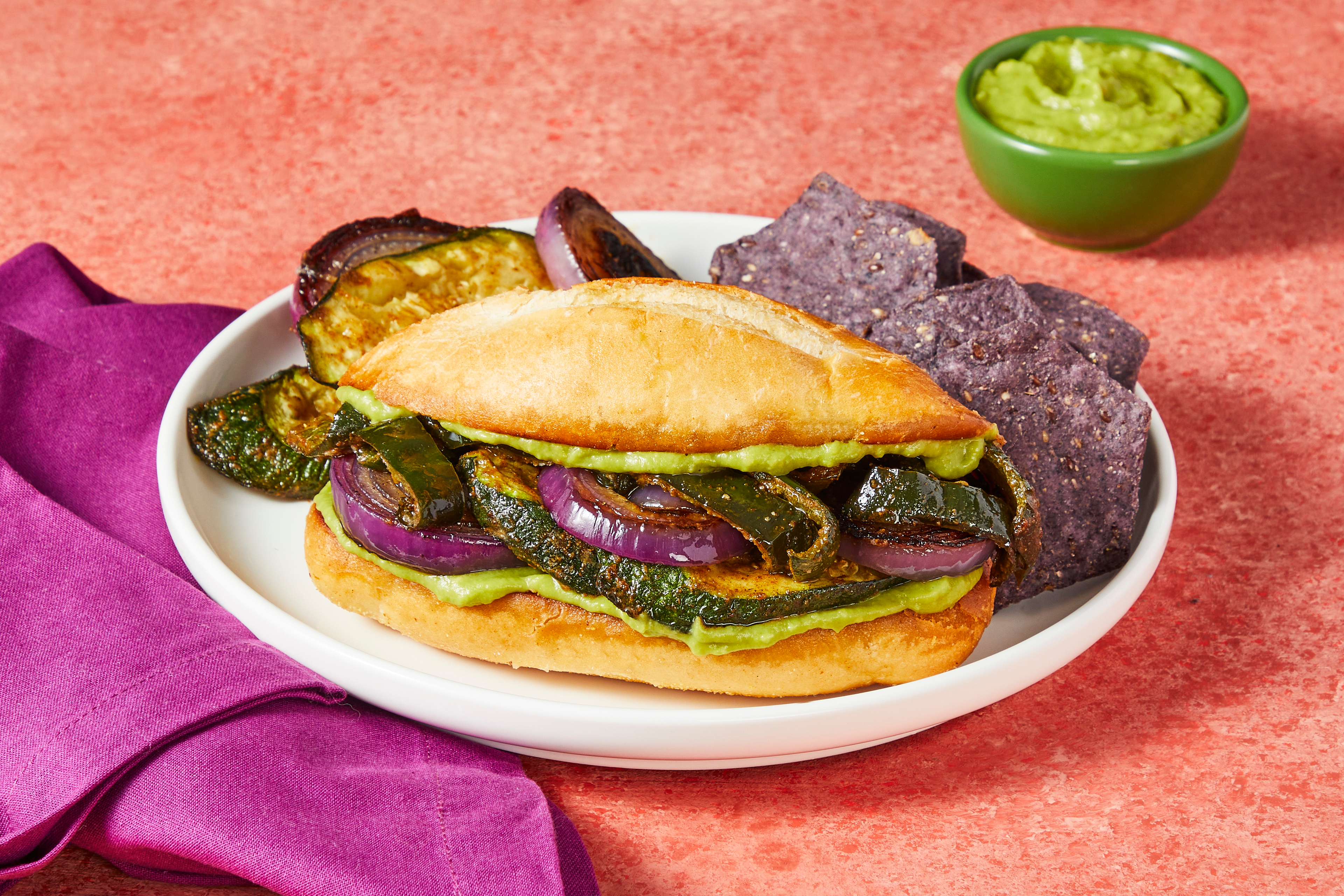 Vegan Southwest Zucchini & Pepper Sandos