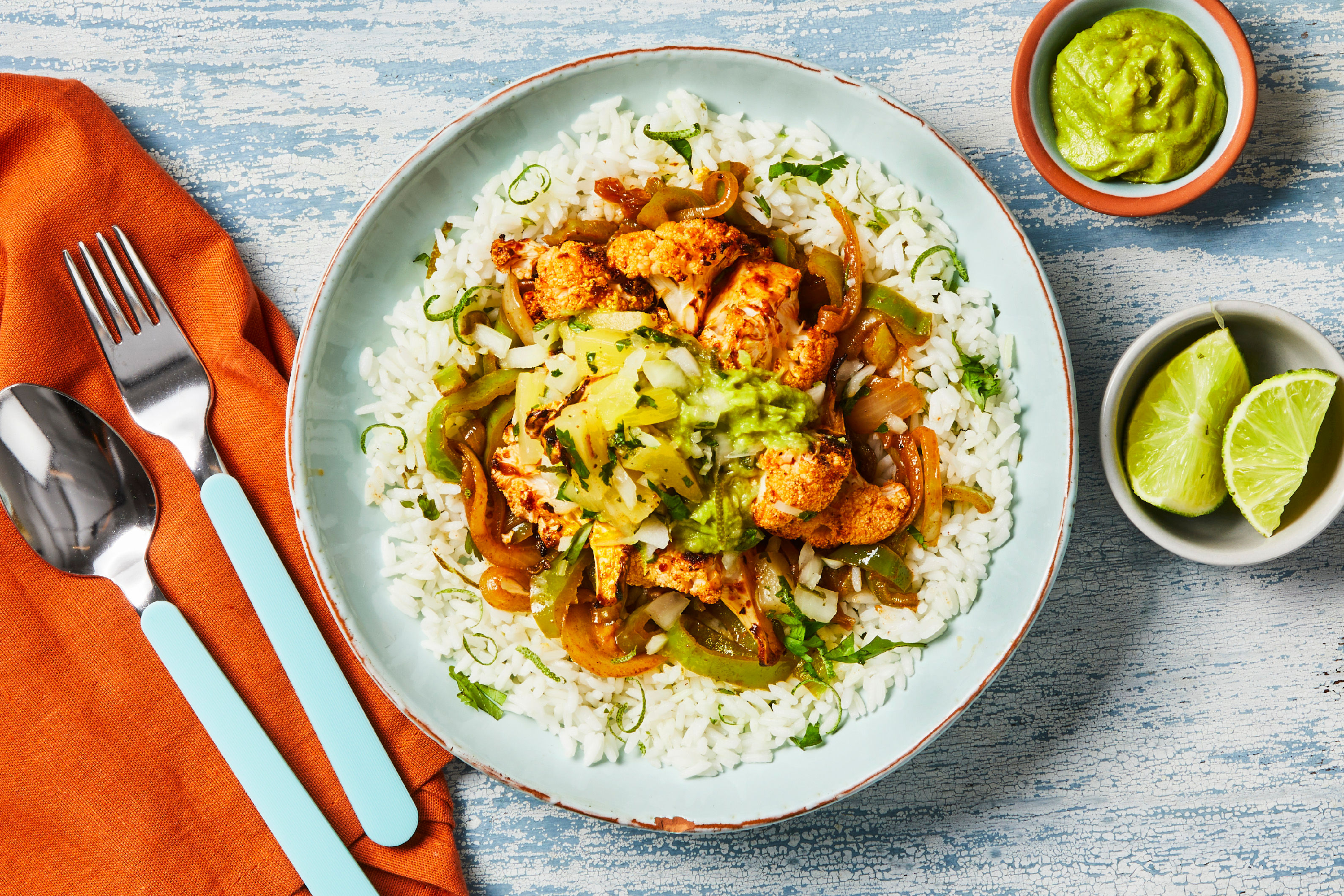 Spicy Salmon & Cauliflower Tex-Mex Bowls
