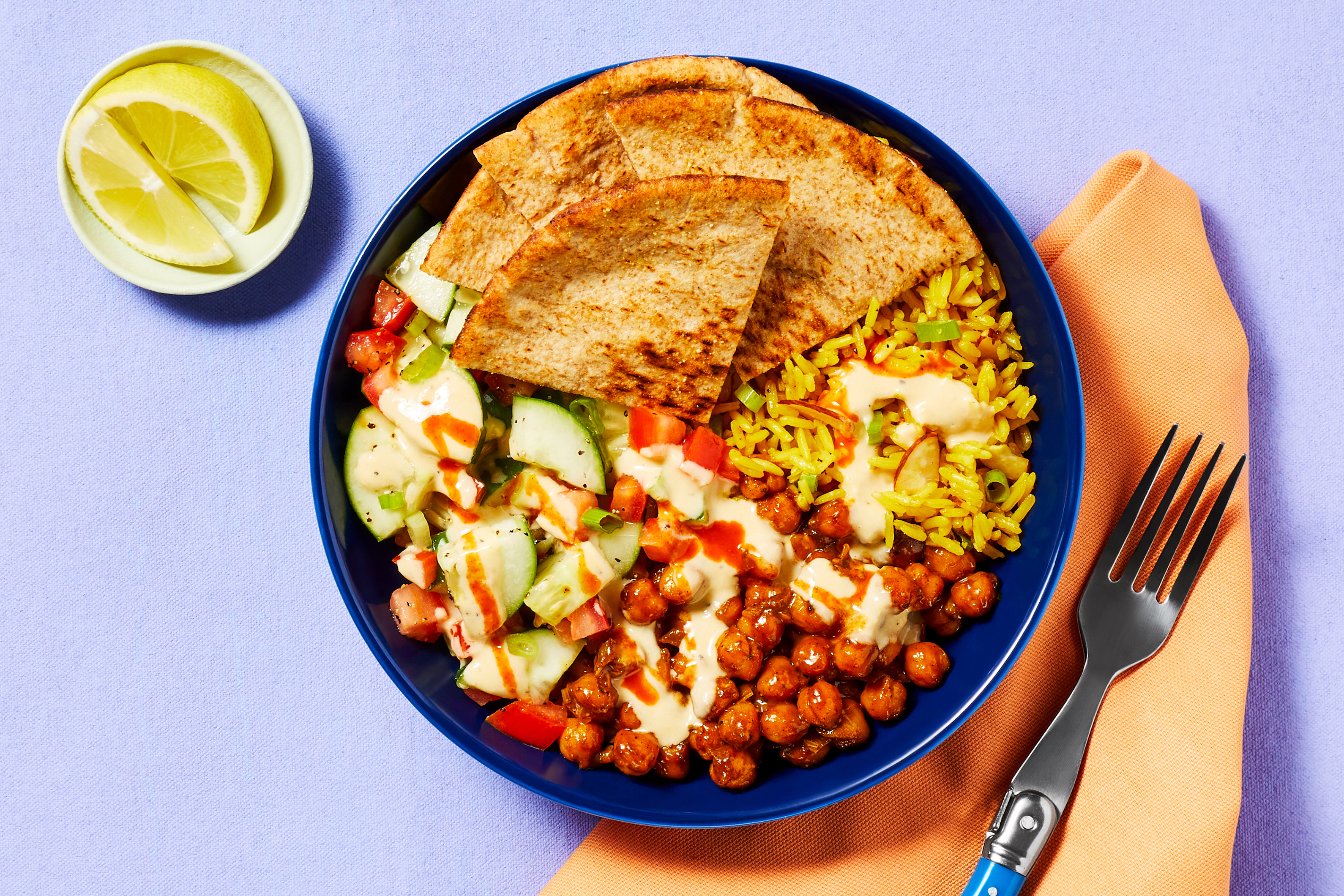 Vegan Streetcart-Style Chickpea Bowls