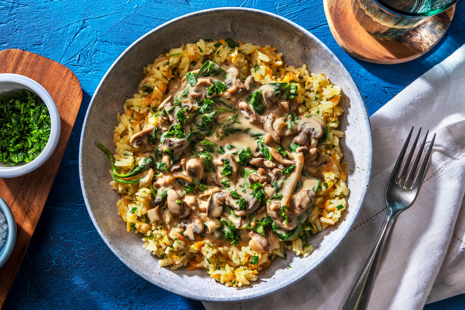Vegetarisches Pilz-Stroganoff