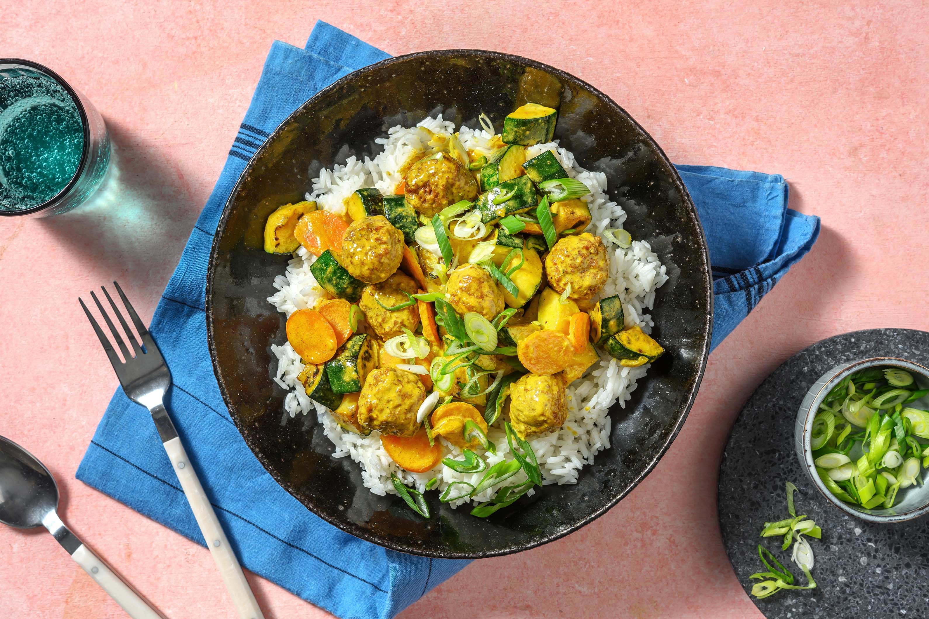 Veggie 'Meatball' Thai Red Curry