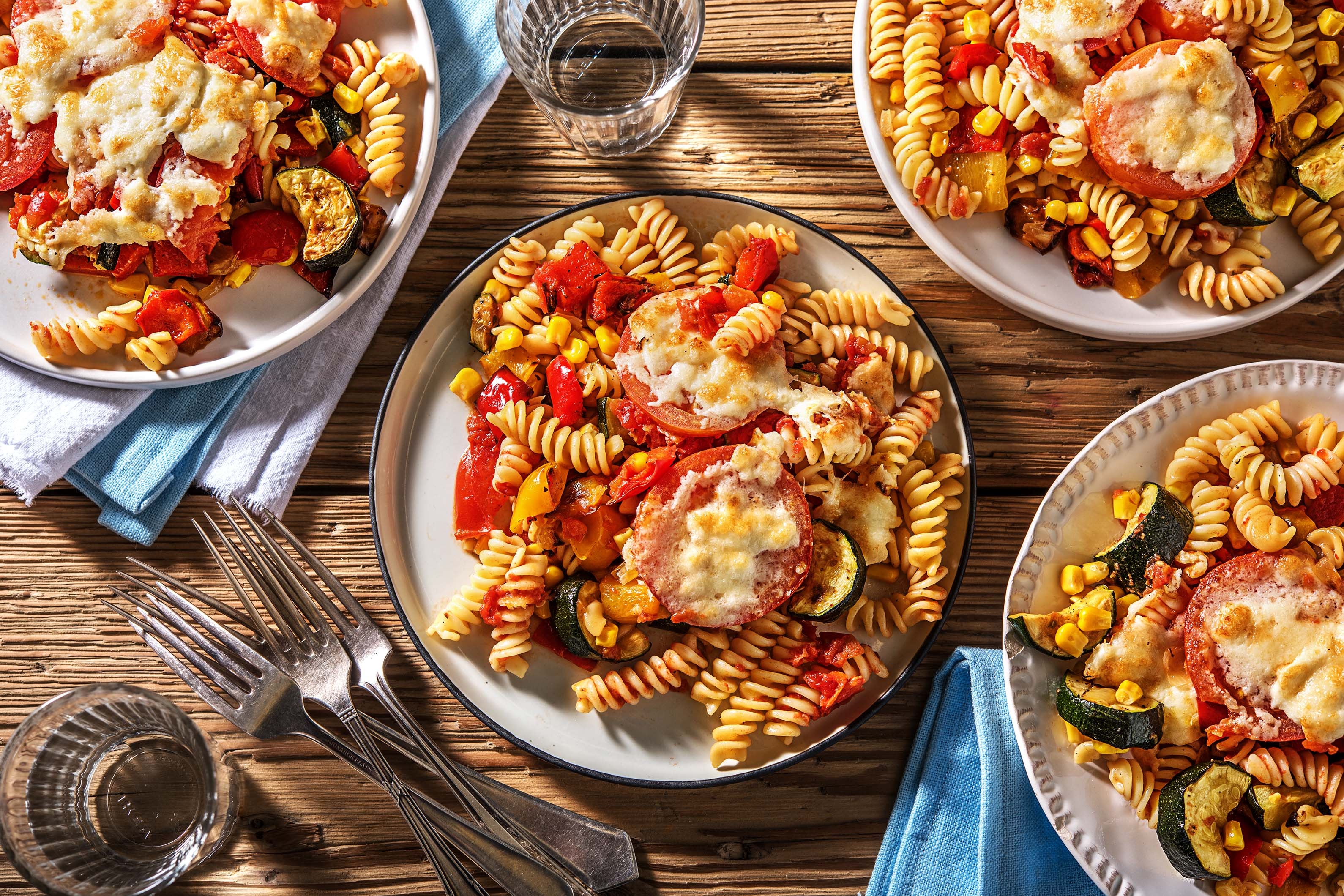 Veggie Mediterranean Pasta Bake