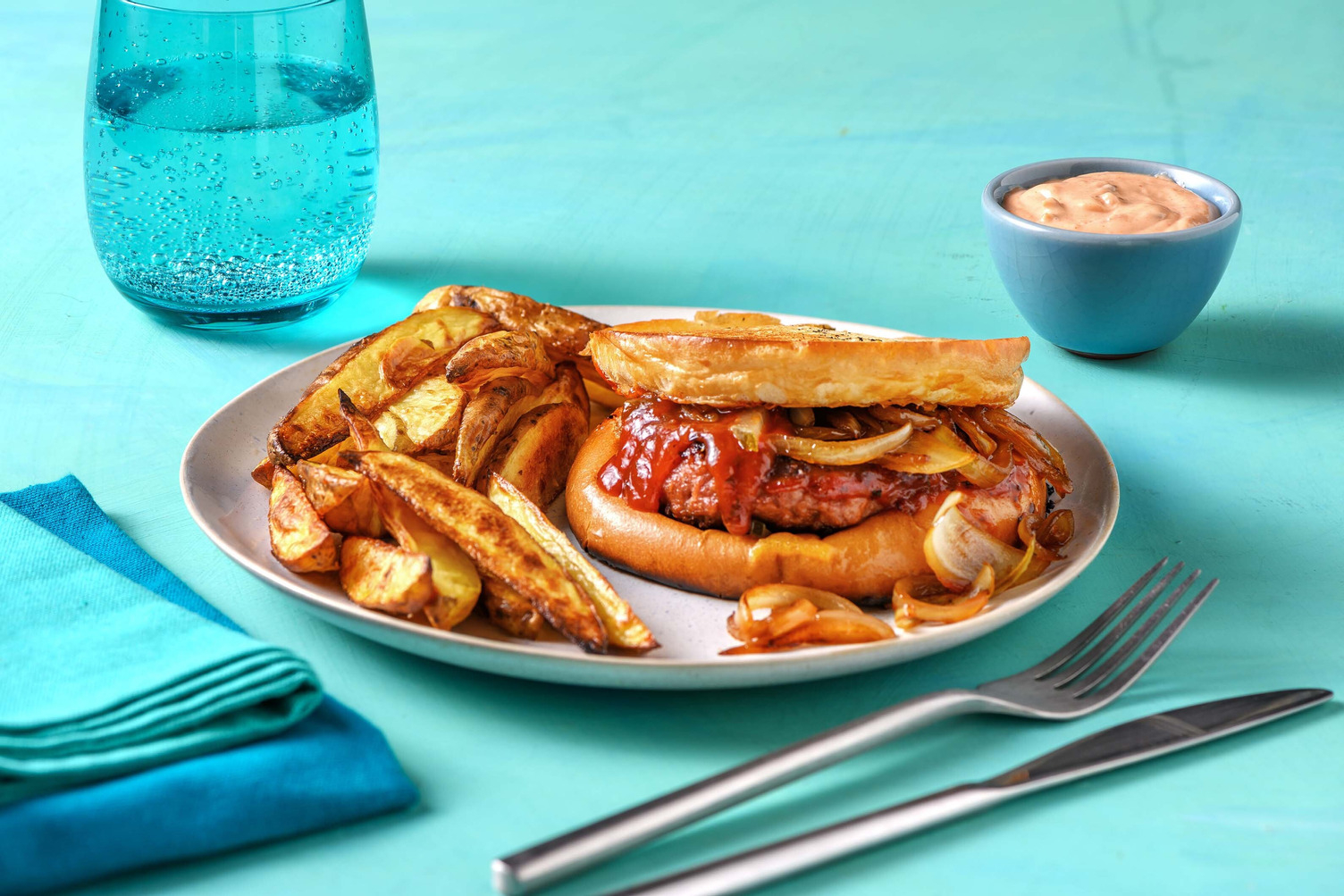 Burgers végé au fromage fondu