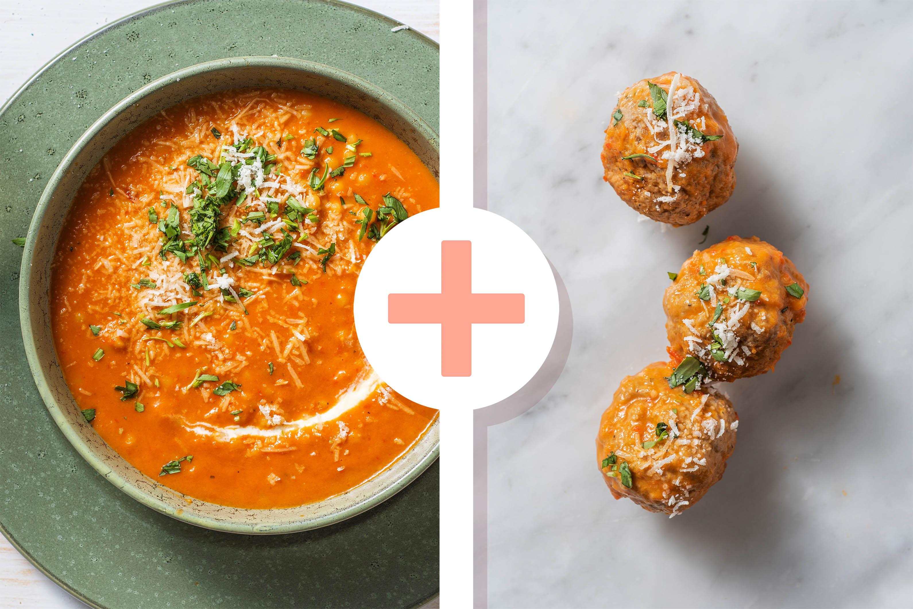 Soupe de tomate et de poivron au couscous perlé