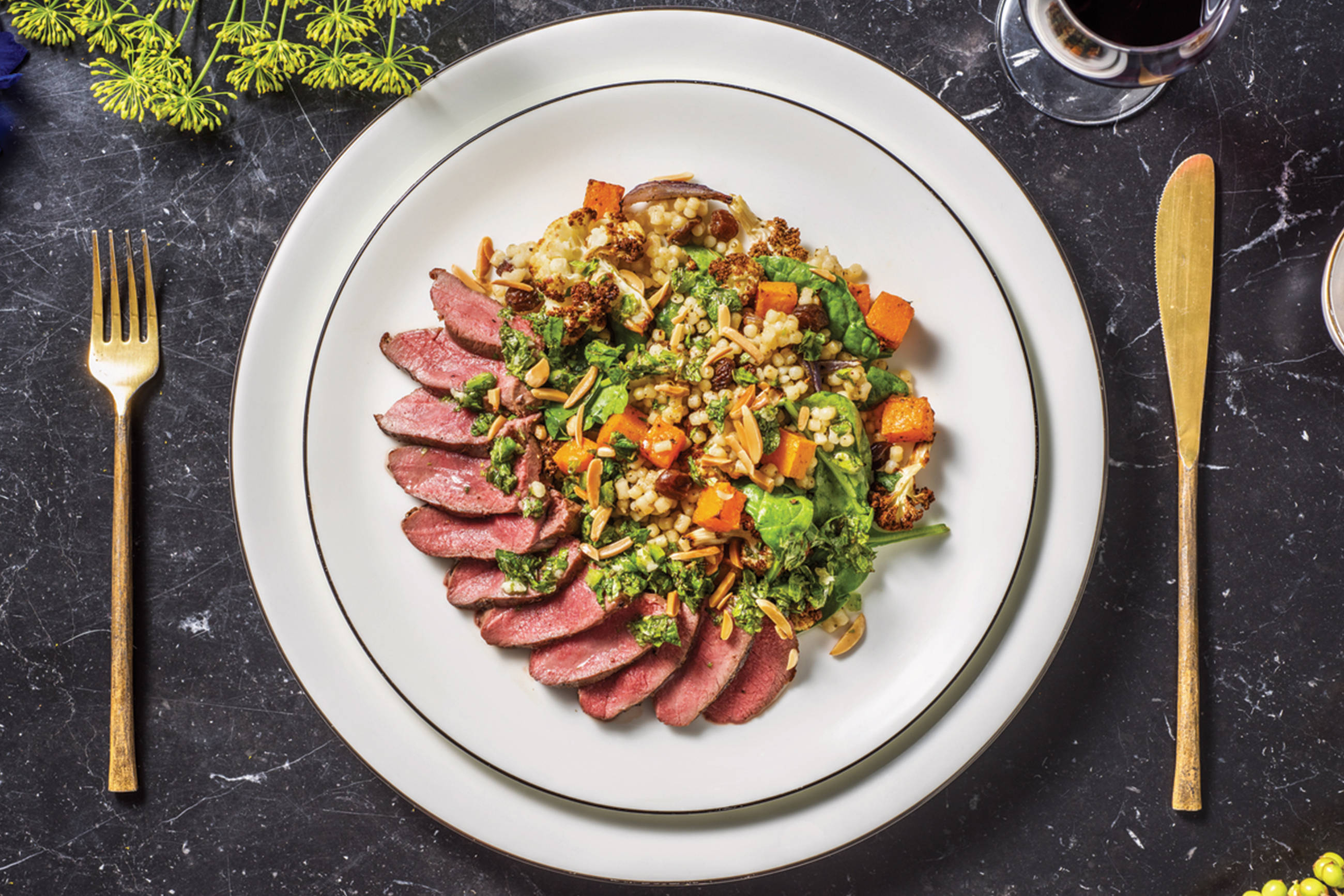 Venison & Spiced Veggie Pearl Couscous
