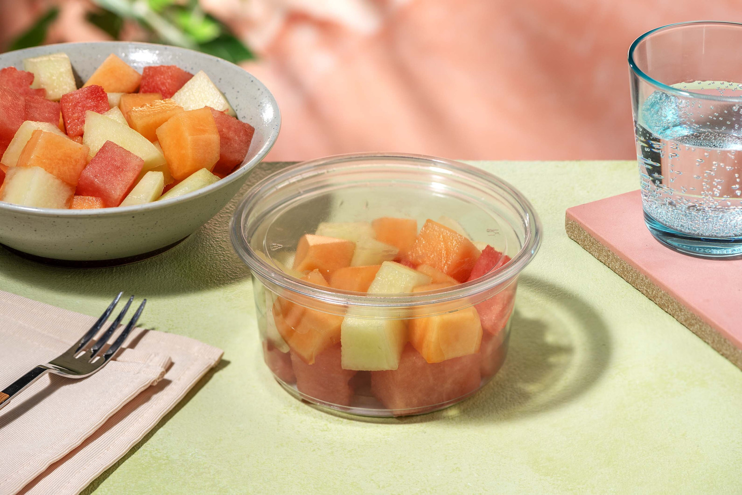 Mélange de melons frais