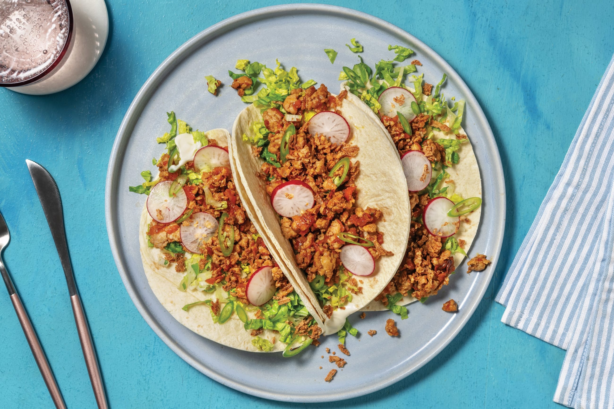 Vietnamese-Style Pork & Veggie Tacos
