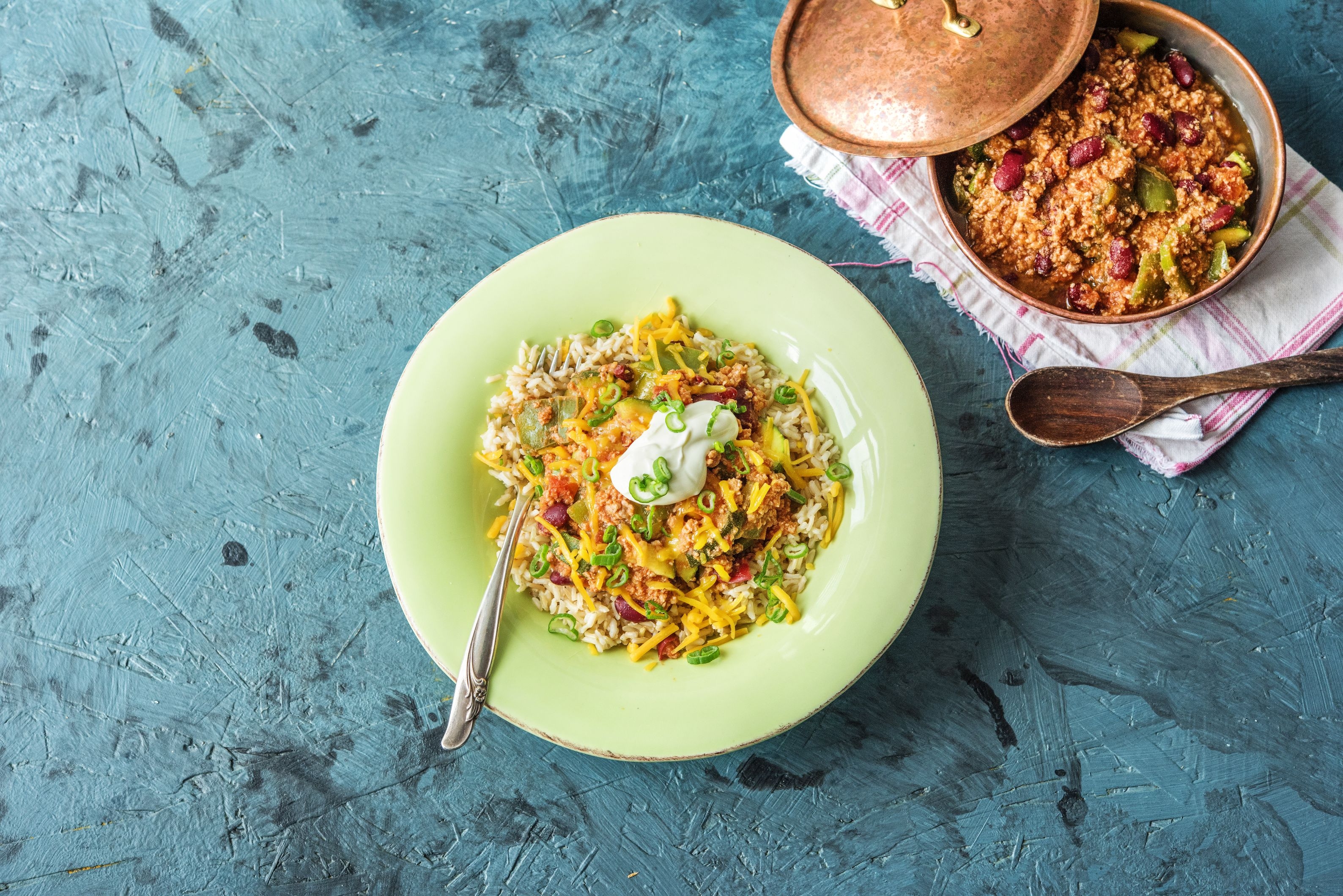 Pork Chili Rice Bowls