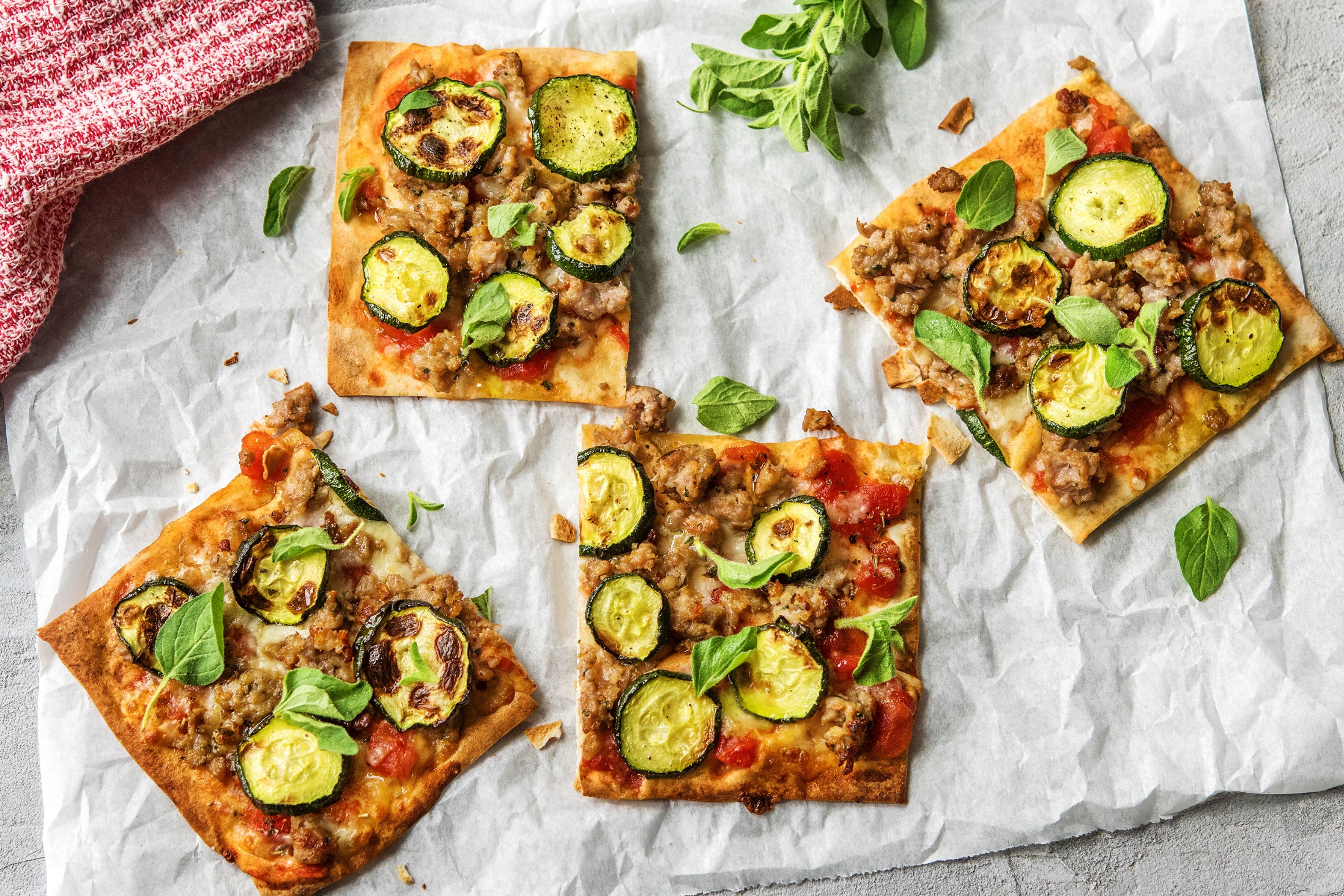 Chicken Sausage Pizzas