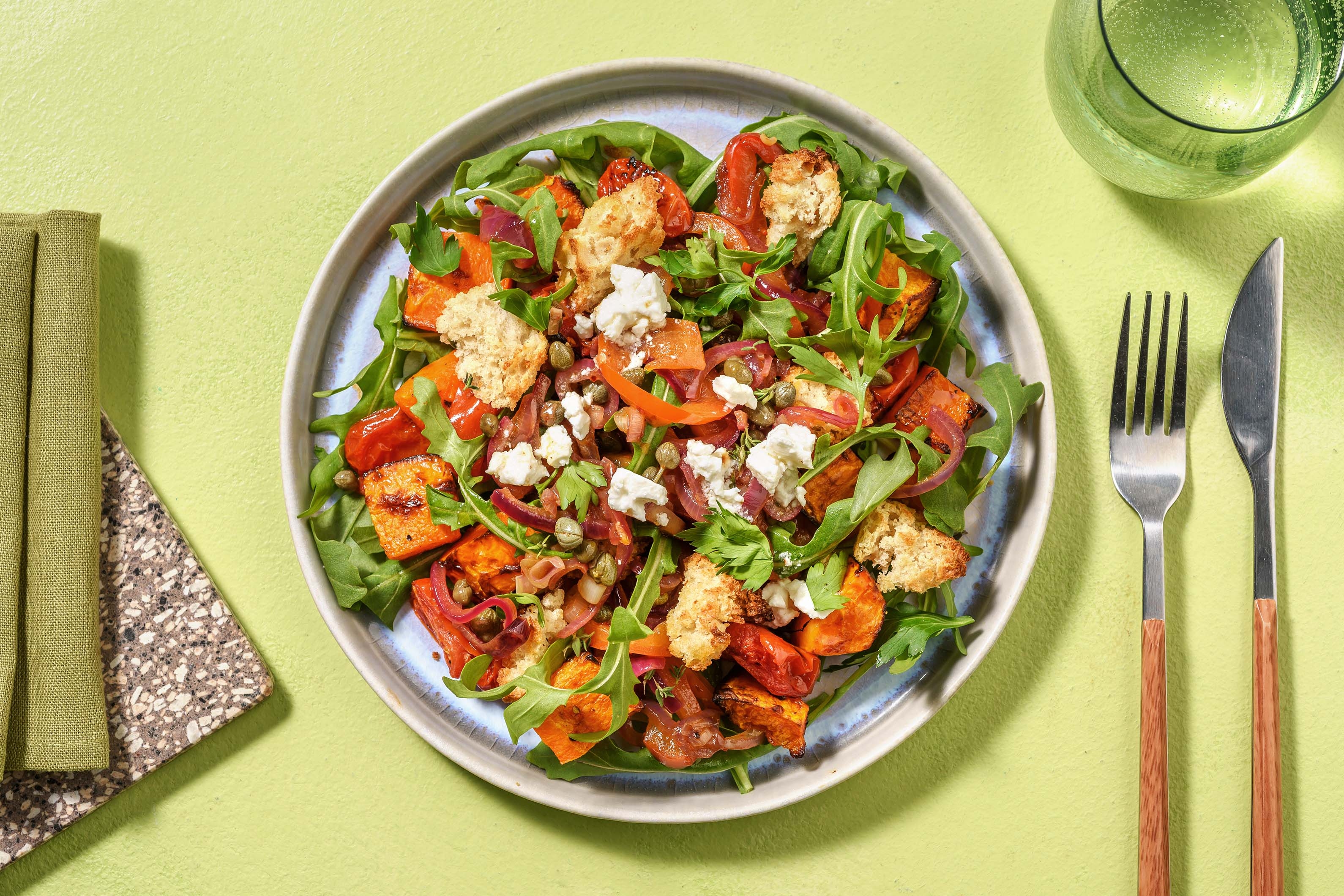 Warm Panzanella Salad