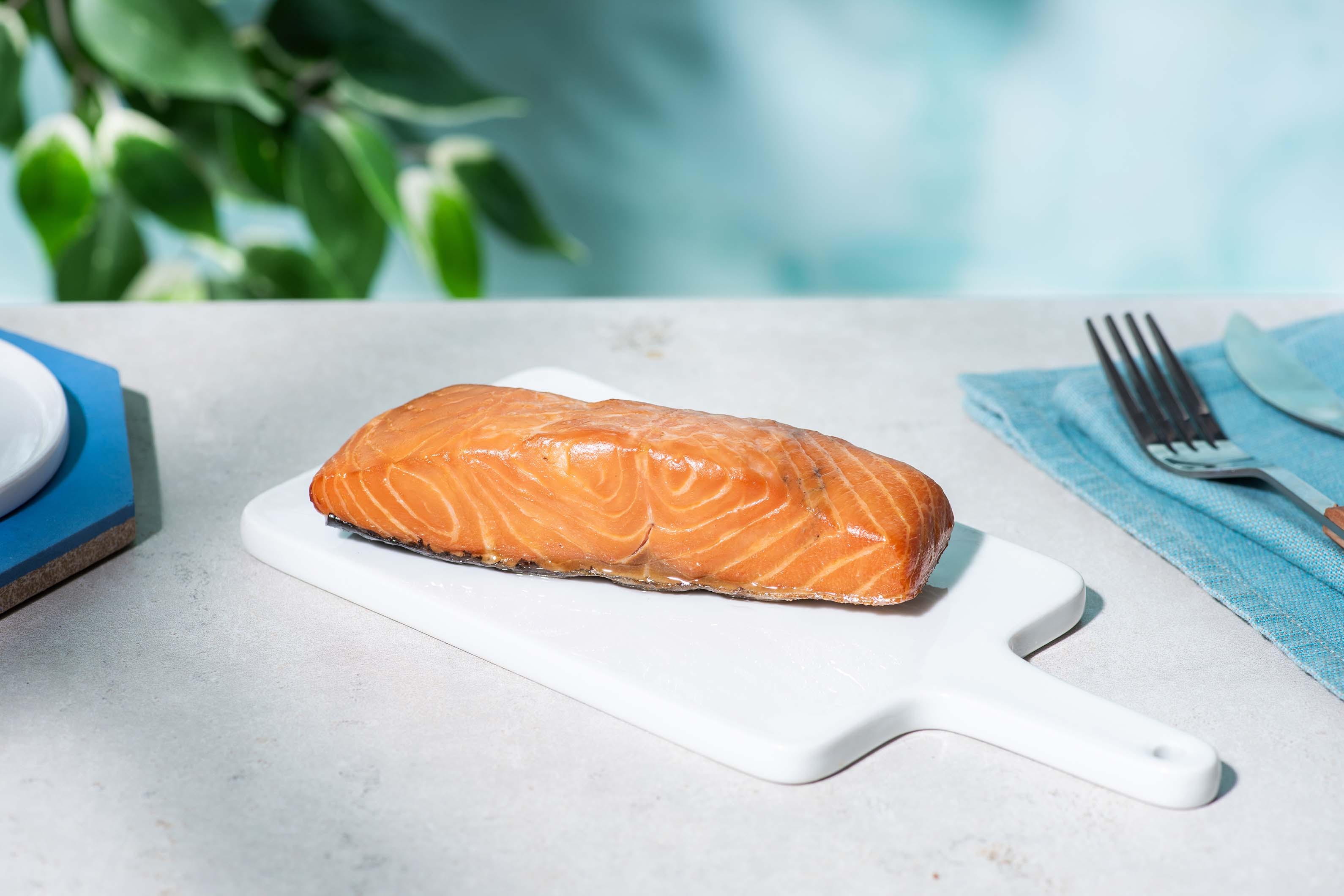 Saumon fumé à chaud