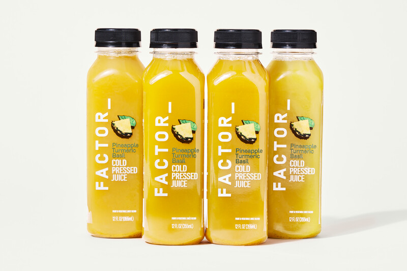 Pineapple Turmeric Basil Cold-Pressed Juice