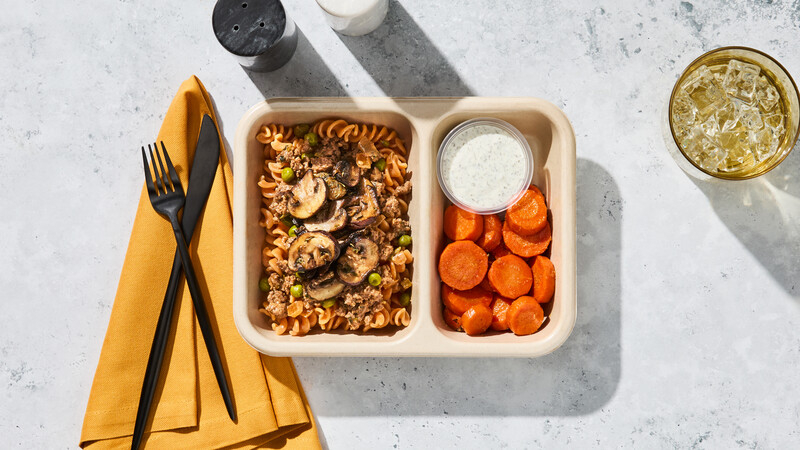 Bœuf Strogonoff aux champignons