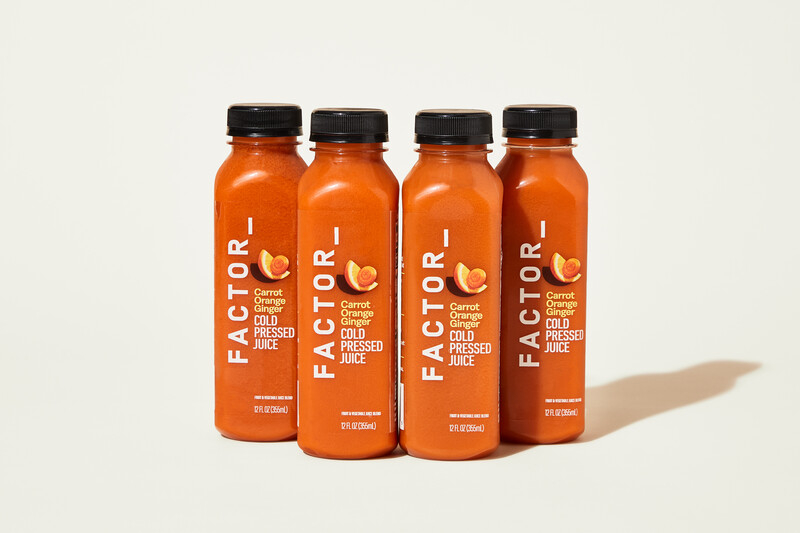 Jus pressés à froid carotte, orange et gingembre