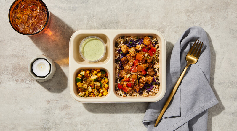 Tofu, haricots noirs et riz de la Basse-Californie