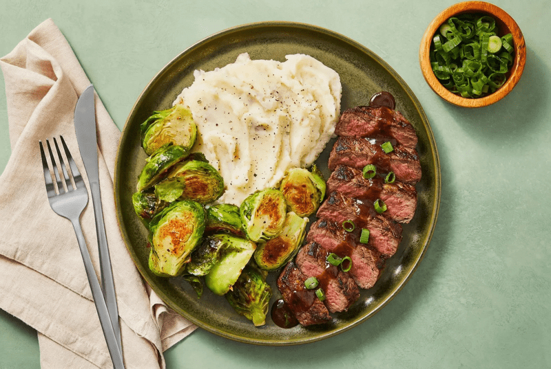 Ancho-Cherry Glazed Bavette Steak