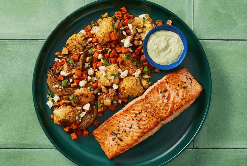 Chimichurri Salmon & Sweet Potato Jumble