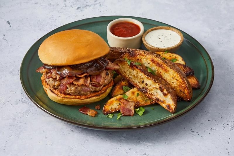 Romesco Turkey & Bacon Burgers 