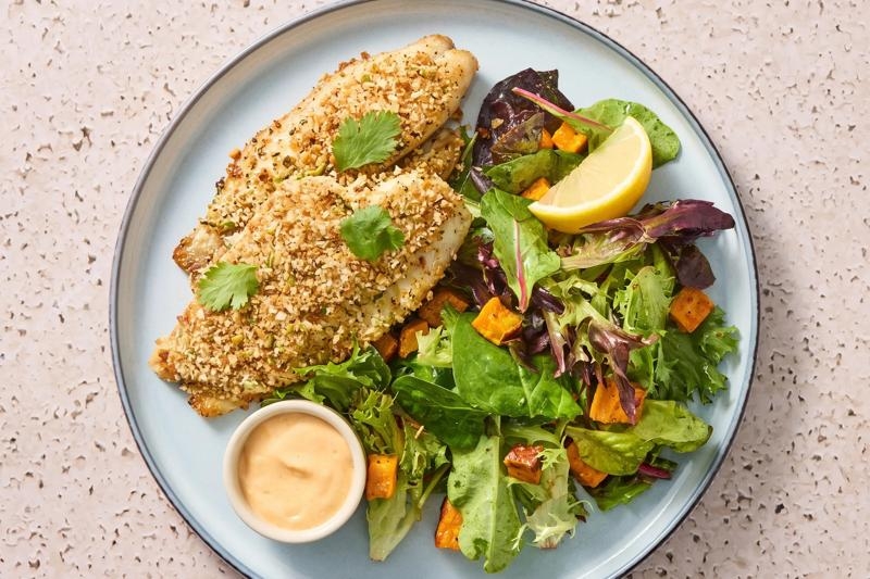 Harissa 2x Tilapia & Sweet Potato Salad