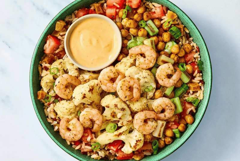 Turkish-Spiced Shrimp Grain Bowls