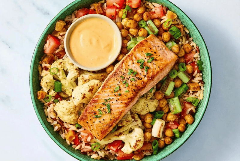 Turkish-Spiced Salmon Grain Bowls