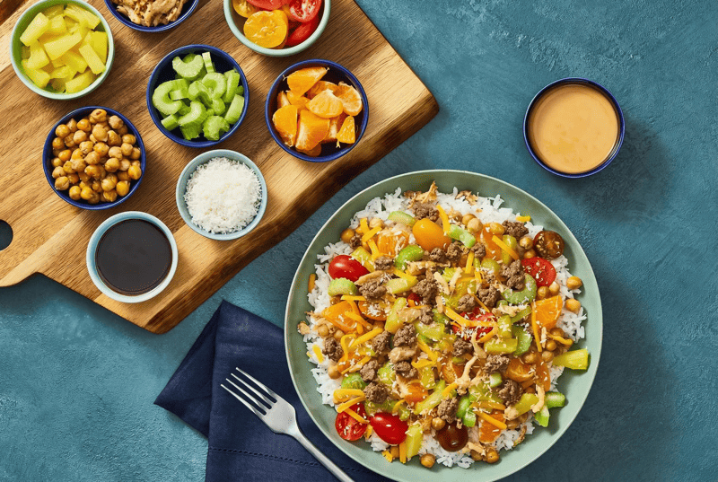 Hawaiian Beef Haystack Bar