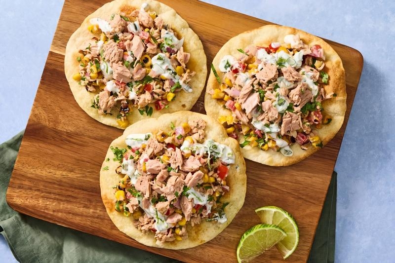 Tostadas with Mexican-Style 2x Tuna Salad