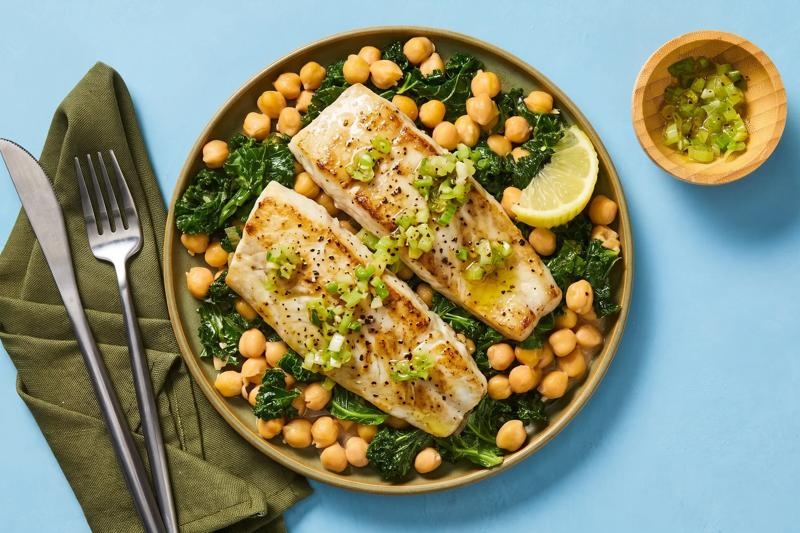Roasted 2x Barramundi with Garlic-Scallion Oil