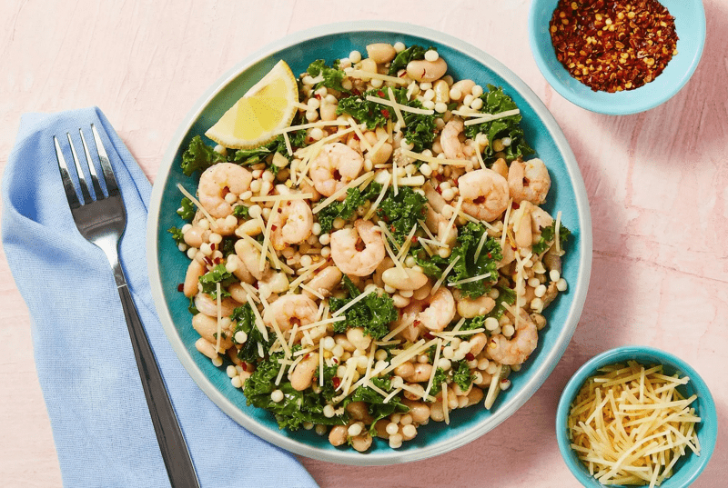 Braised Shrimp & White Beans