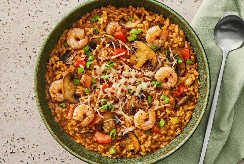 Sun-Dried Tomato & Shrimp Risotto