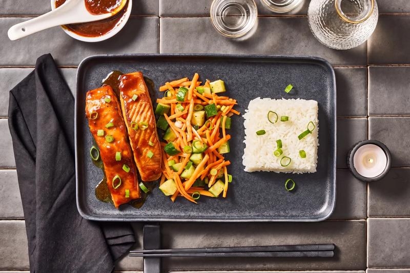 Japanese Hoisin Miso–Glazed 2x Salmon