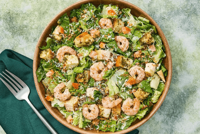 Chimichurri Shrimp Caesar Salad