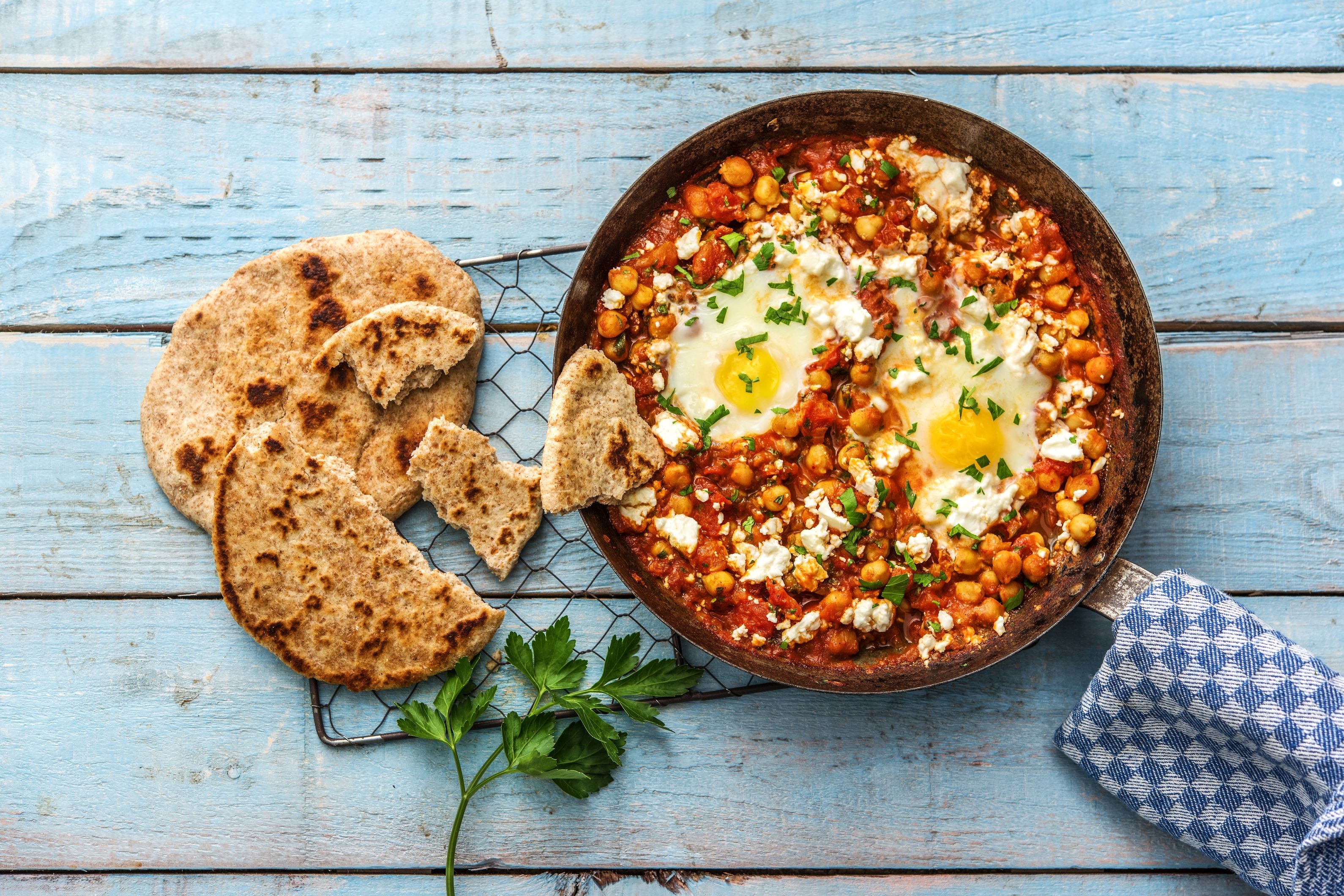 Cozy Chickpea and Egg Breakfast Skillet