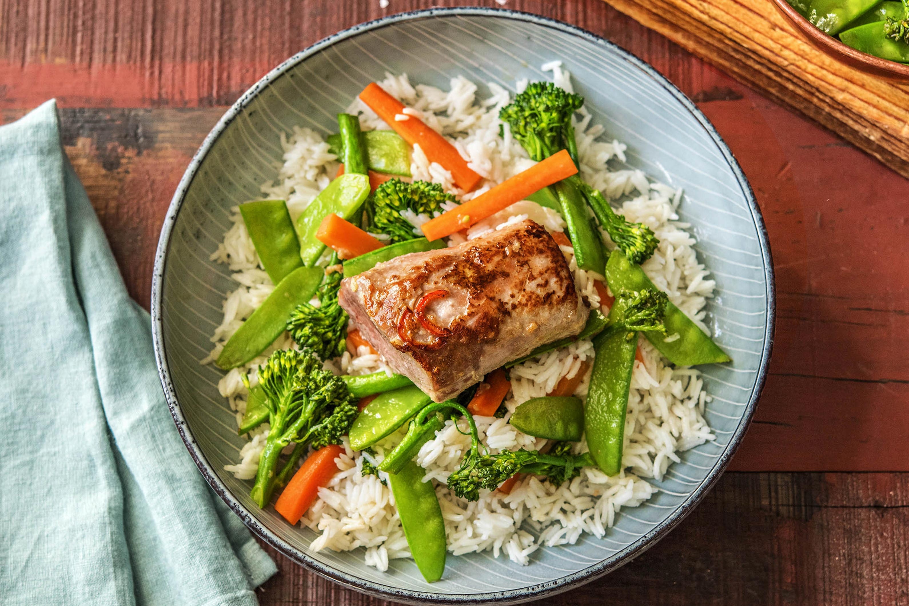 Pikant mariniertes Schweinsfilet