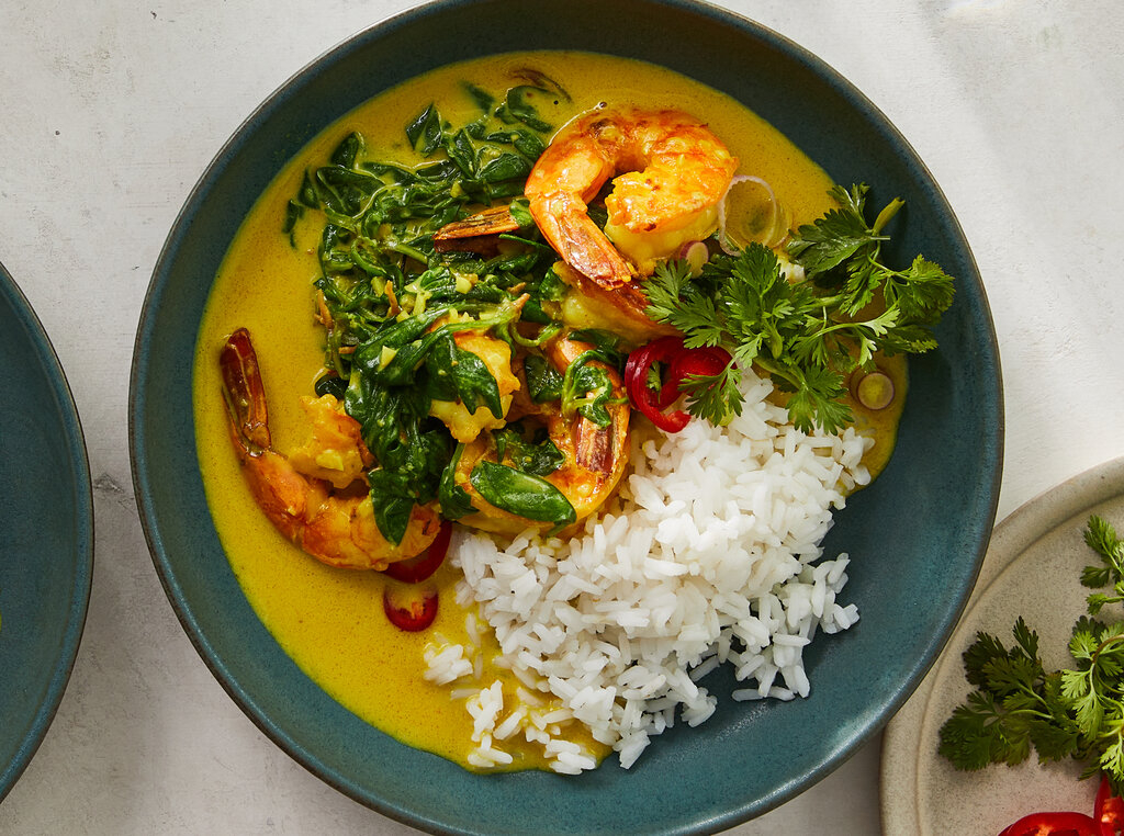 Tandoori Style Shrimp and Couscous Bowls