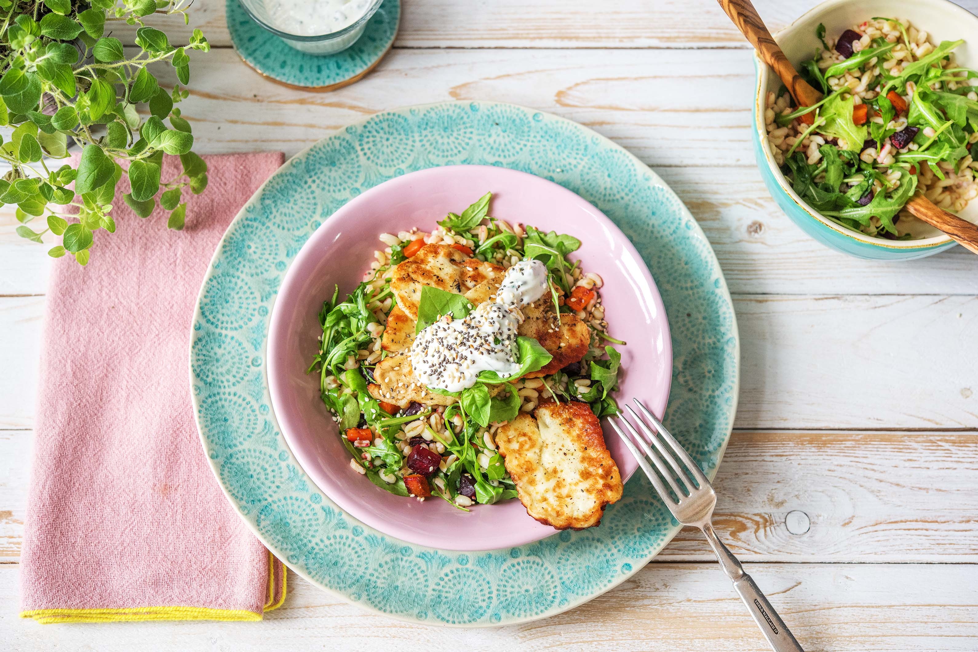 Za'atar Haloumi Salad