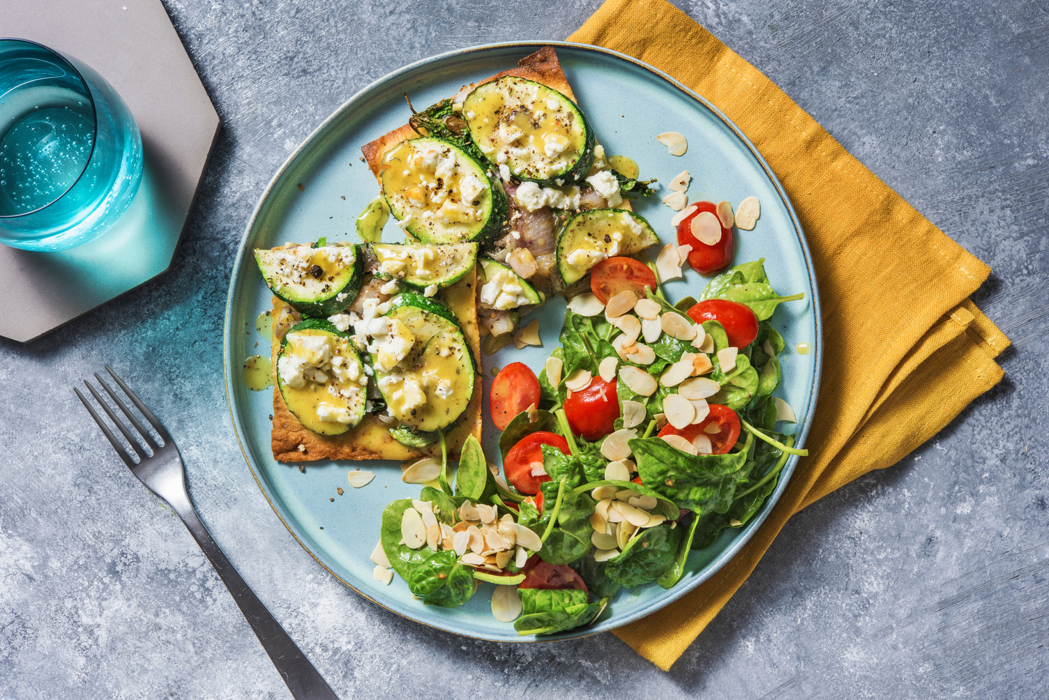 Za'atar and Feta Flatbread