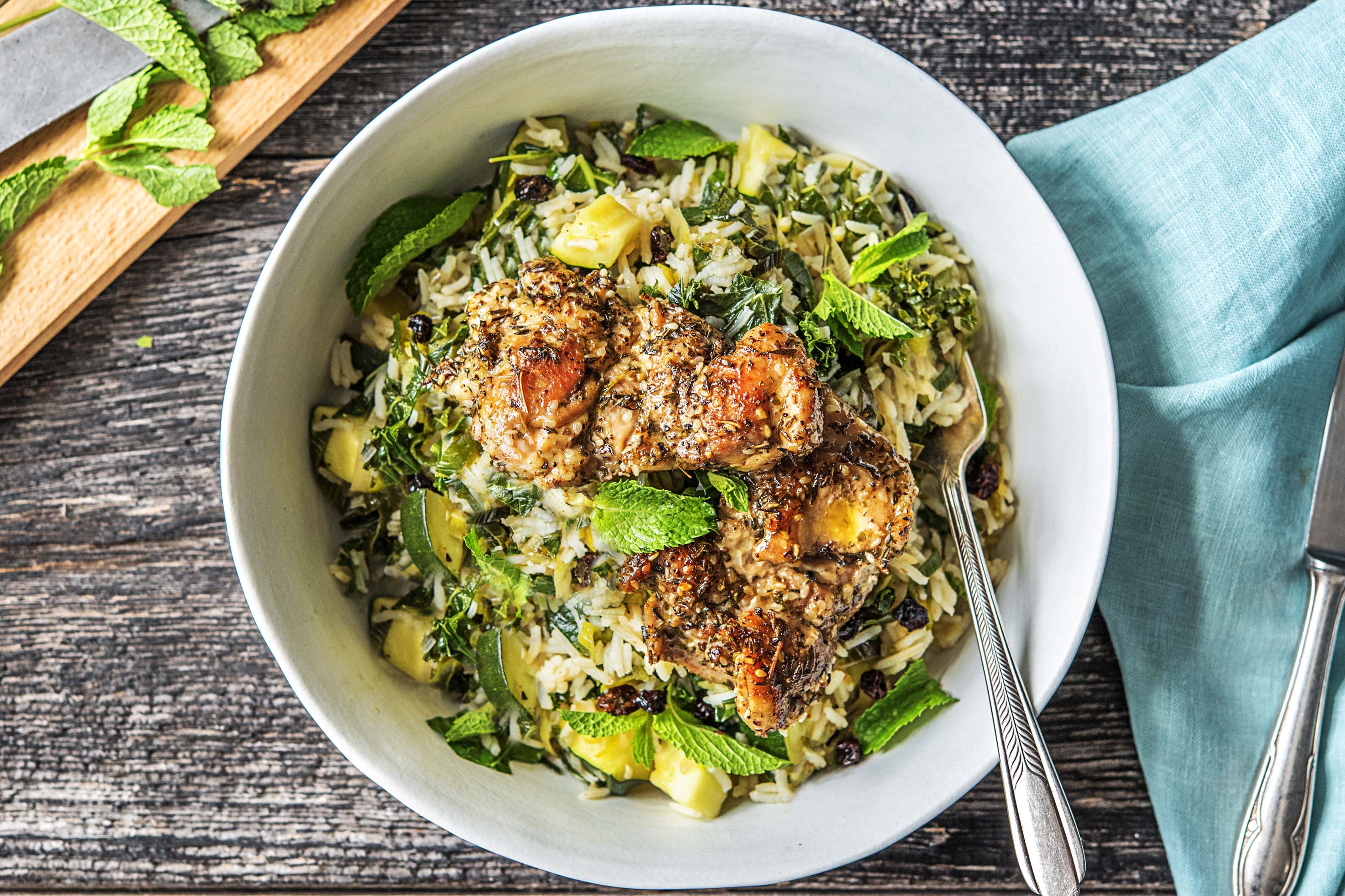 Zaatar Chicken & Rice Pilaf