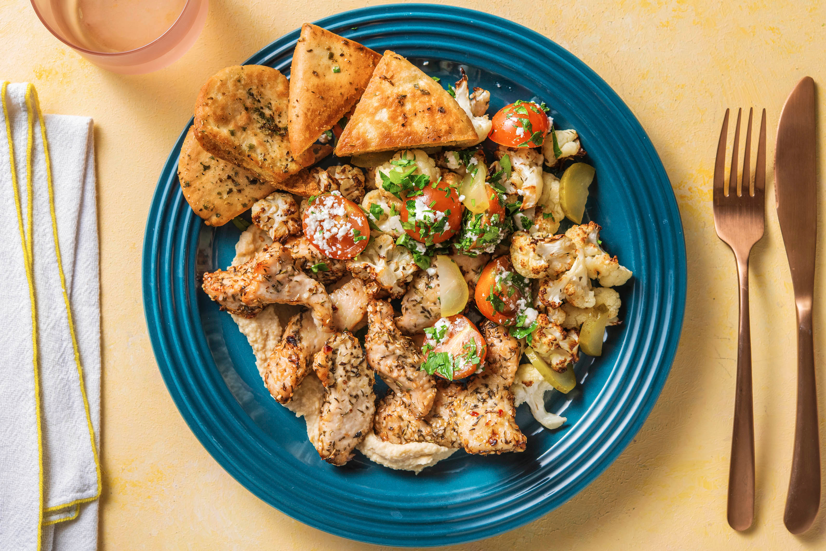 Za'atar Turkey Mezze Platter