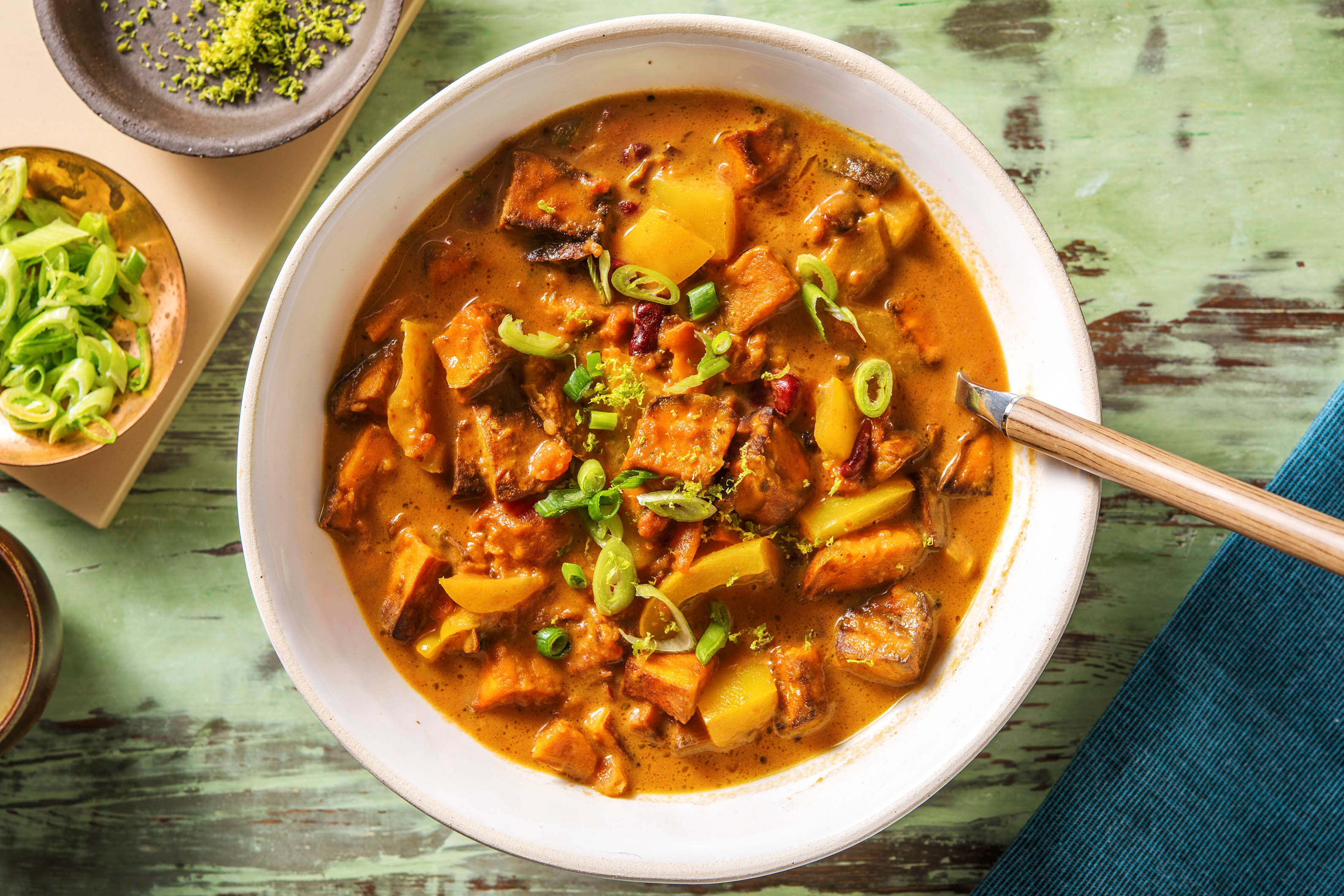 Zoete-aardappelsoep met limoen