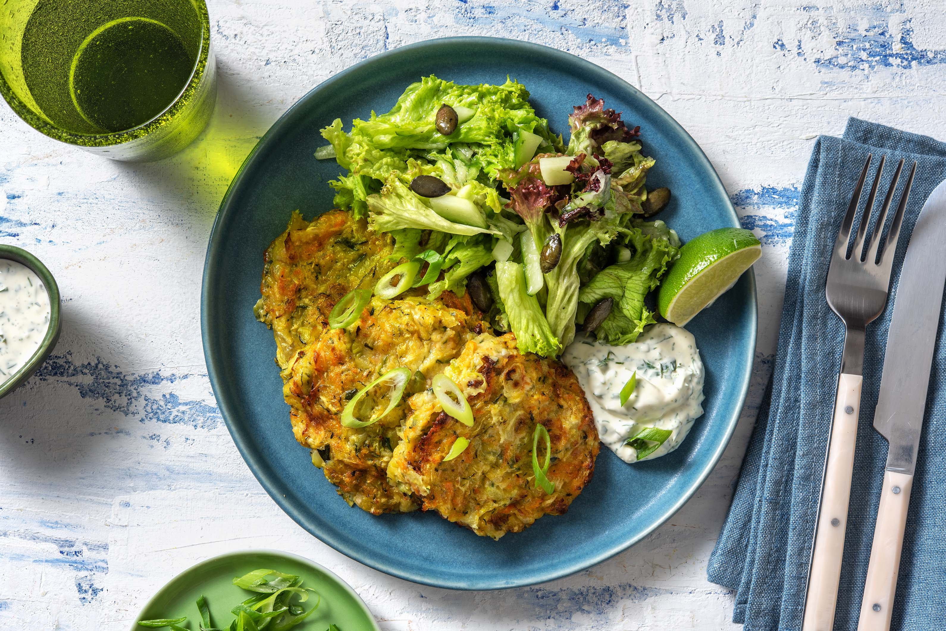 Zucchini-Käse-Puffer